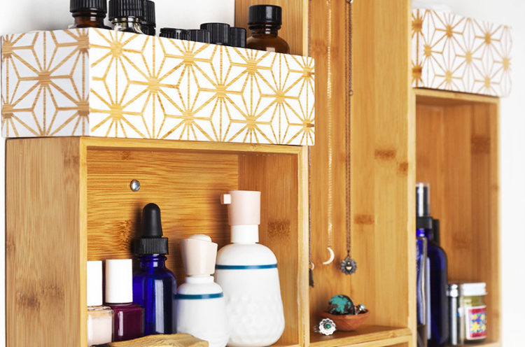 how to create a bookcase with old drawers that no longer work