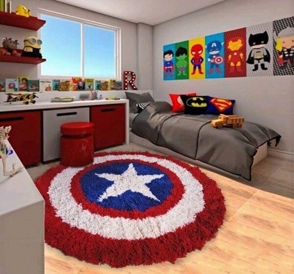 Captain America's children's cool carpet