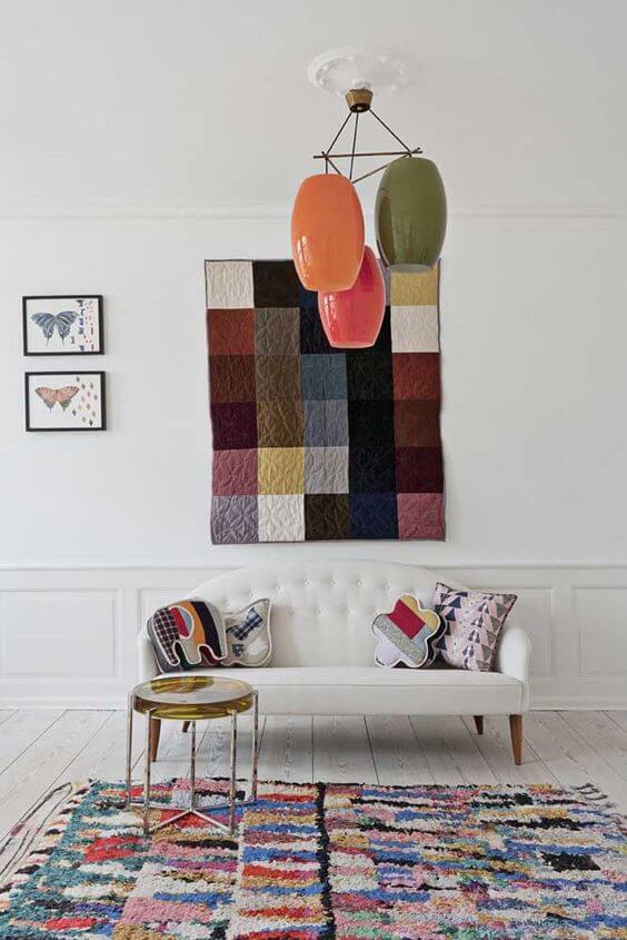 Frufru colored living room rug