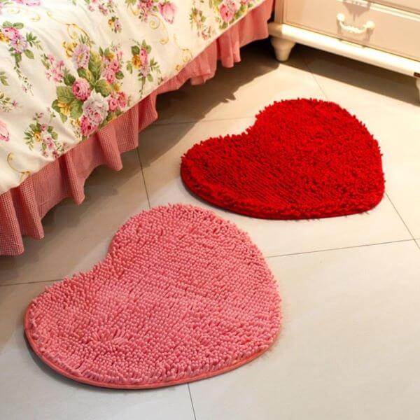 Frufru heart-shaped bedroom rug