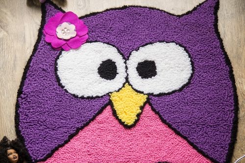 Purple owl to use in children's room
