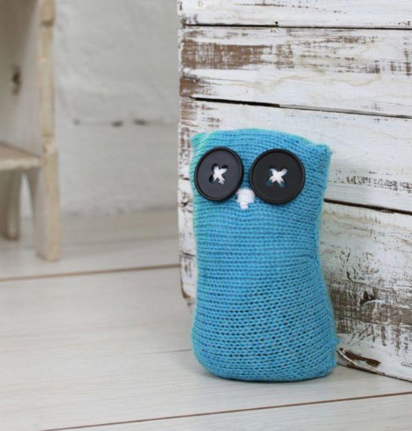 Owl crochet door weight