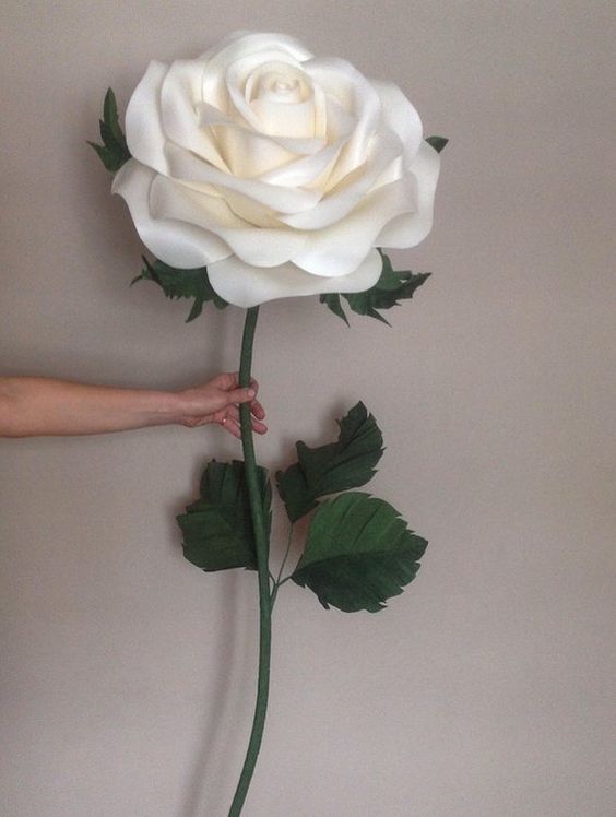 paper roses - giant paper rose