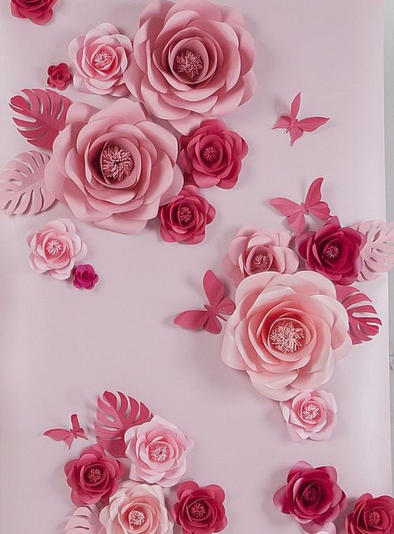 paper roses - simple paper roses