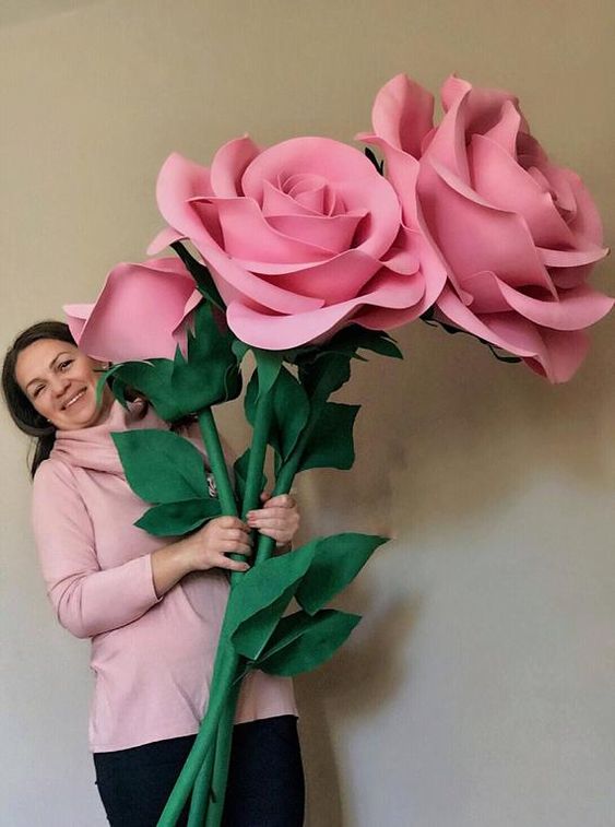 paper roses - big paper roses