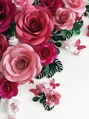 paper roses - giant rose flowers