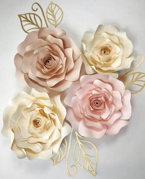 paper roses - colorful paper roses
