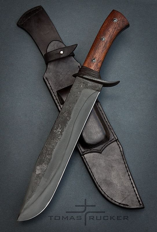 types of knives - handmade dark knife