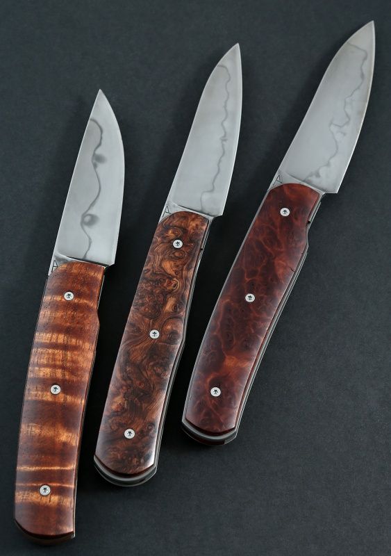 types of knives - small knives with wooden handles