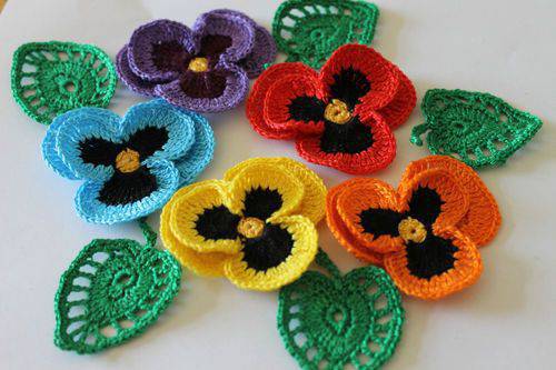 colorful towel-min crochet flowers
