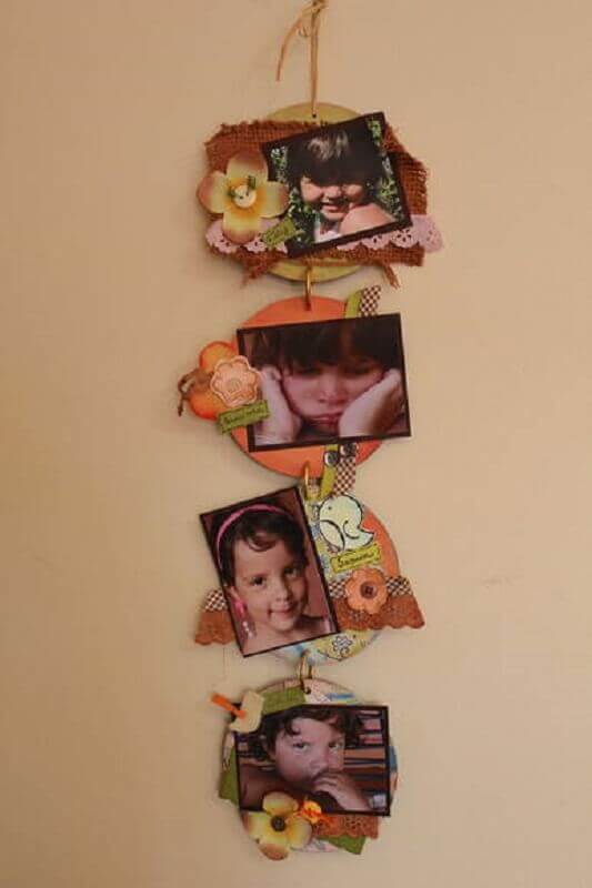Picture frame made of crafts with CD