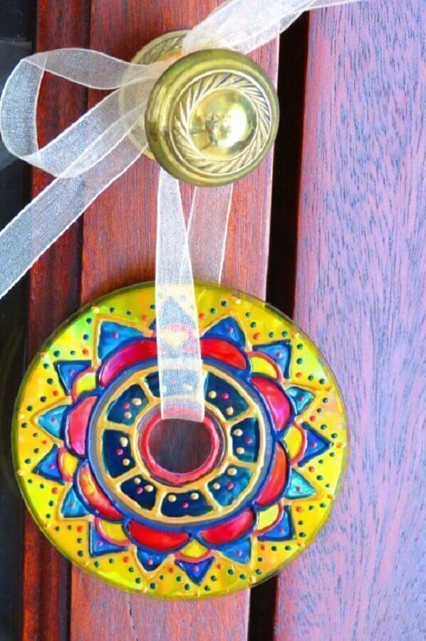 Crafts with CD for door