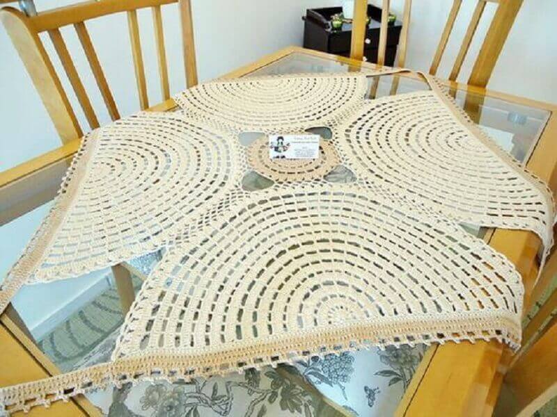 different square crochet tablecloth pattern