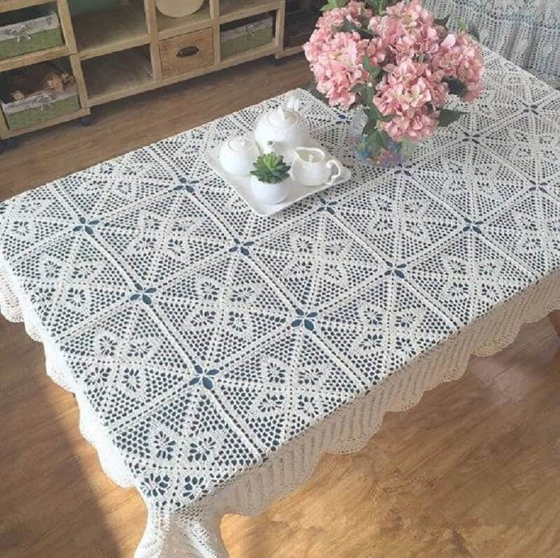 rectangular crochet tablecloth
