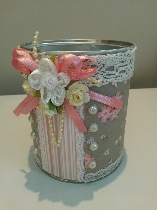 Decorated milk cans