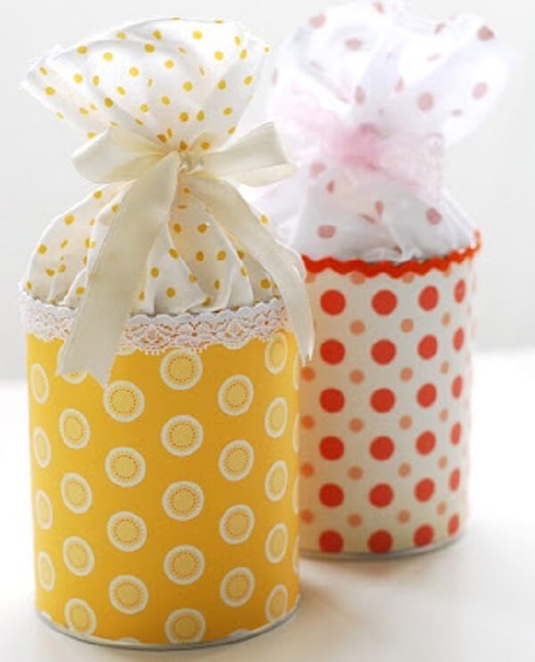 Decorated gift cans