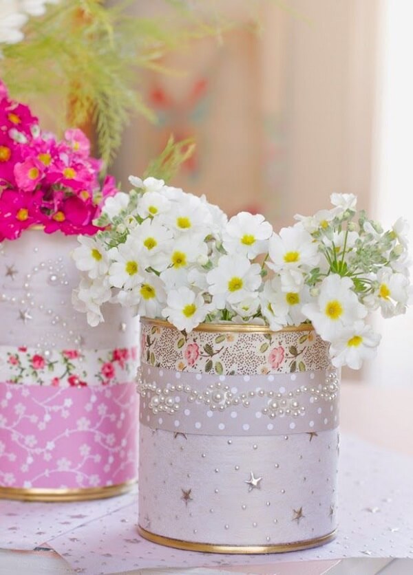Complement your home decor with decorated cans