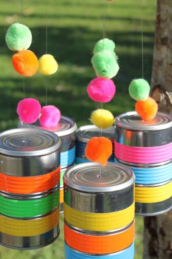 Complement the party decor with colorful cans