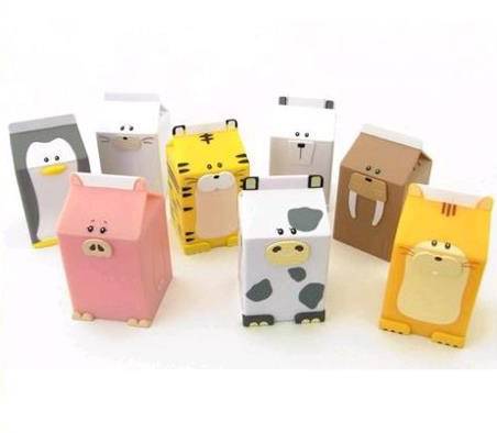 Crafts with Milk Box toy animals