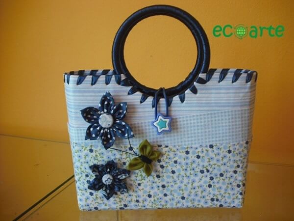 Creative bag made with milk carton