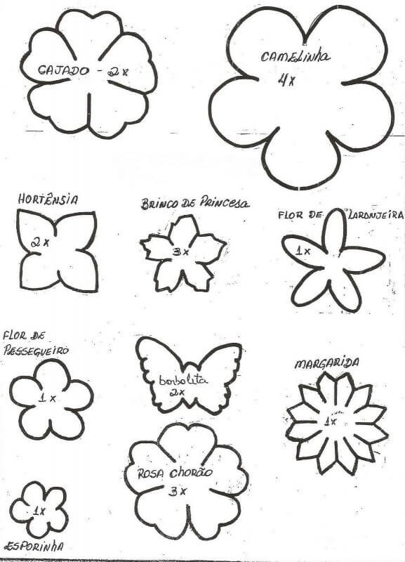 Various molds for EVA flowers