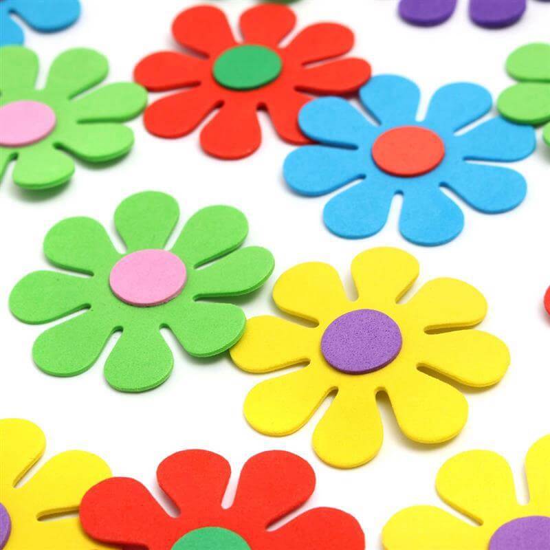 Colorful and simple EVA flowers