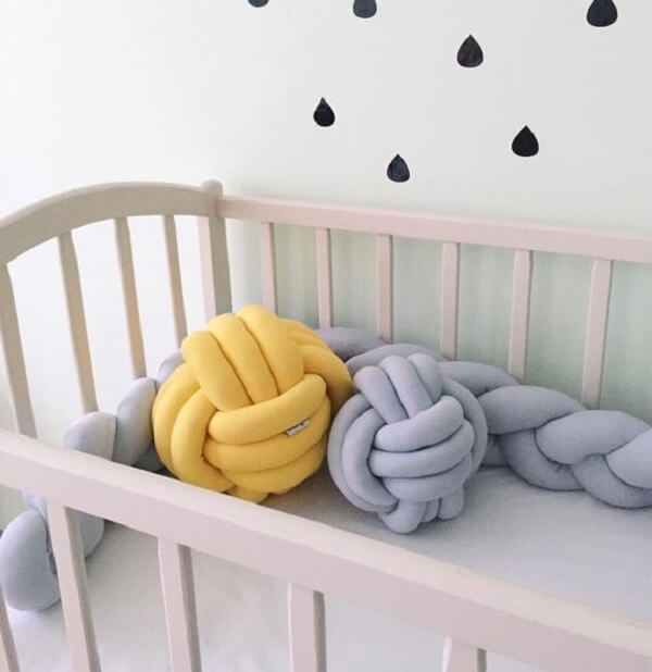Invest in knot pillows for baby's room