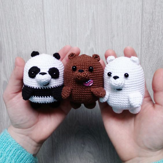 amigurumi - amigurumi miniature bears