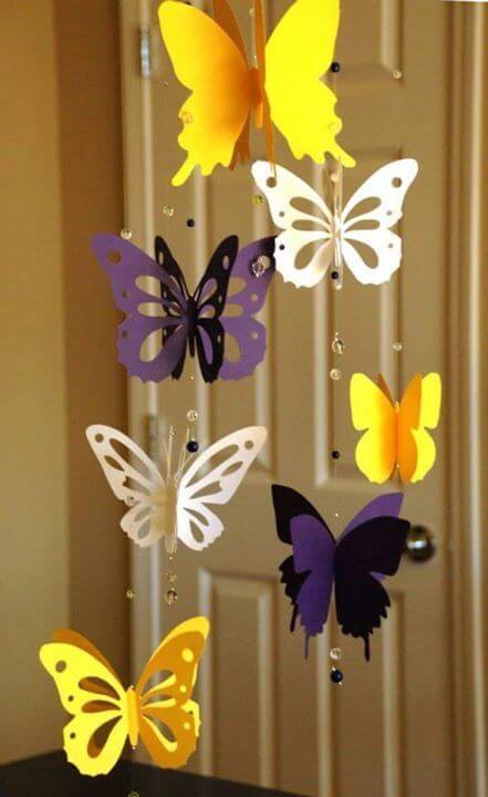 How to make paper butterflies is simple and practical