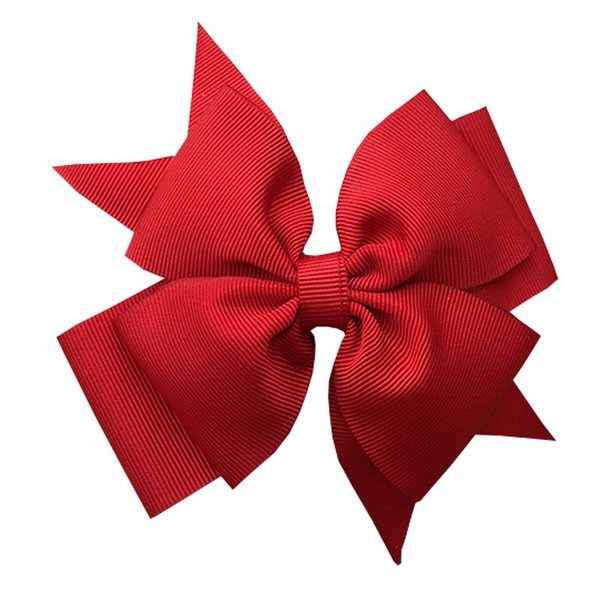 how to make ribbon bow - double red ribbon bow