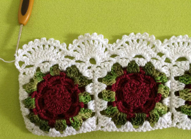Simple crochet nozzle in flower crochet pieces Photo by Tudo Construção