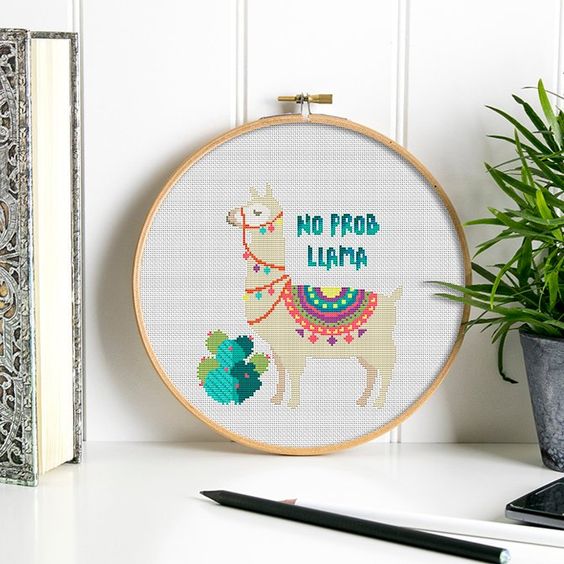 Fun Llama Cross Stitch