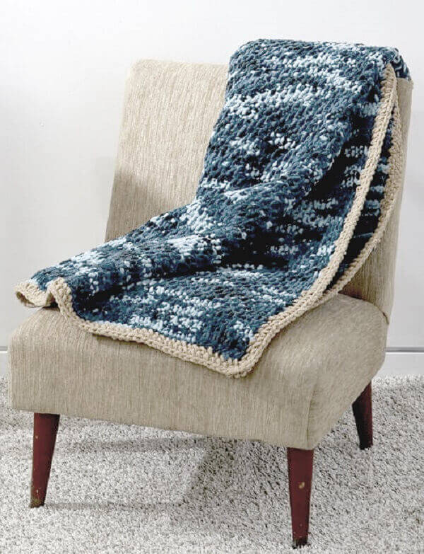 Tunisian blanket made for cold days