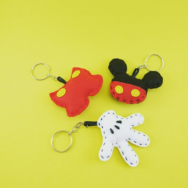 Mickey's party can be even more fun with felt keyrings