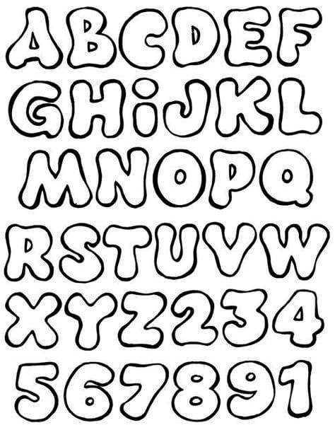 Letters and numbers templates to print