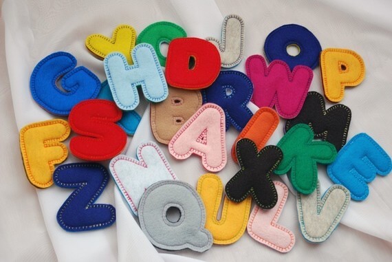 Felt and colorful letters templates
