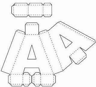 3D letters template