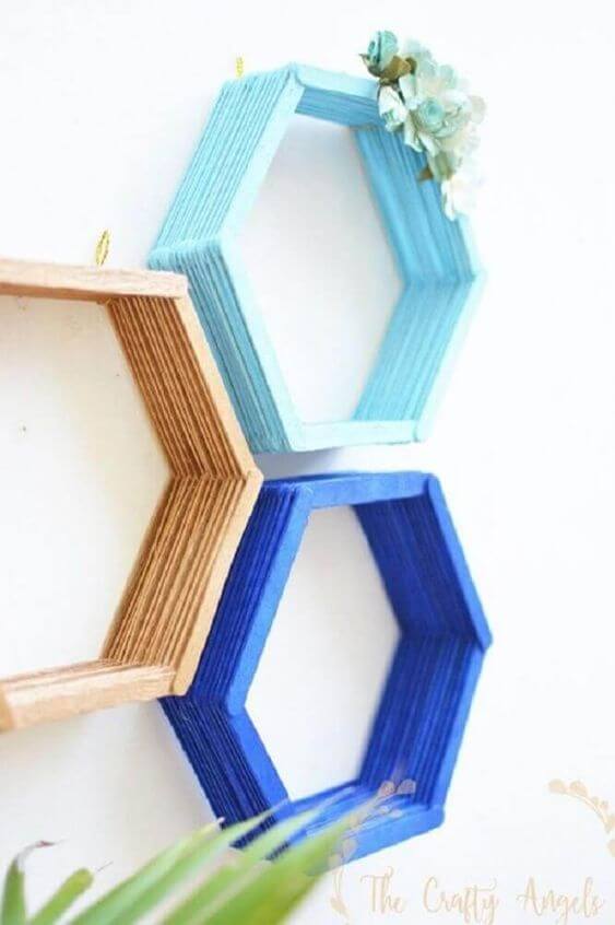 Use crafts in general such as the popsicle stick to have beautiful handicrafts in your room