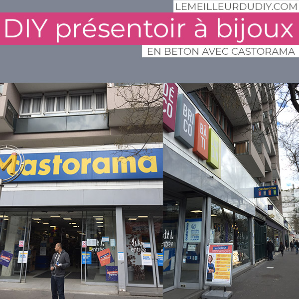 DIY Concrete jewelry display with Castorama