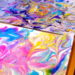 DIY How to make the most beautiful marbled paper with shaving foam