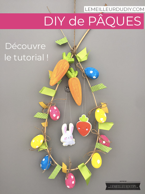 tutorial to learn how to make an Easter wreath