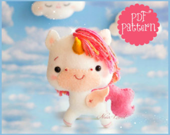 Felt pattern for making characters sold by Noialand on Etsy