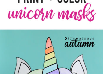 DIY Unicorn mask for children or adults