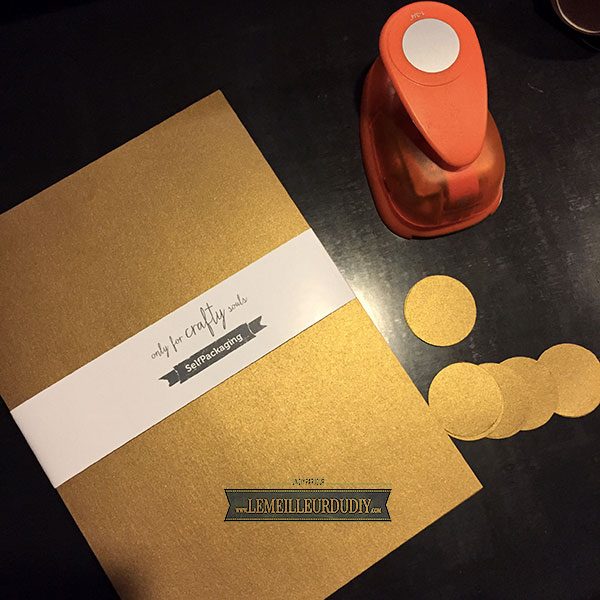 DIY homemade confetti with a perforator