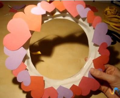 Valentine's Day craftsmanship - Valentine's Day craftsmanship: romantic portrait holder