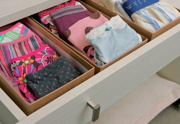 How to make an underwear organizer - Step 6