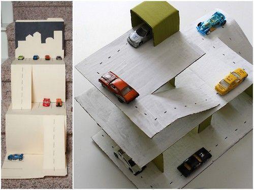 How to make toys out of recycled material - Cardboard Parking