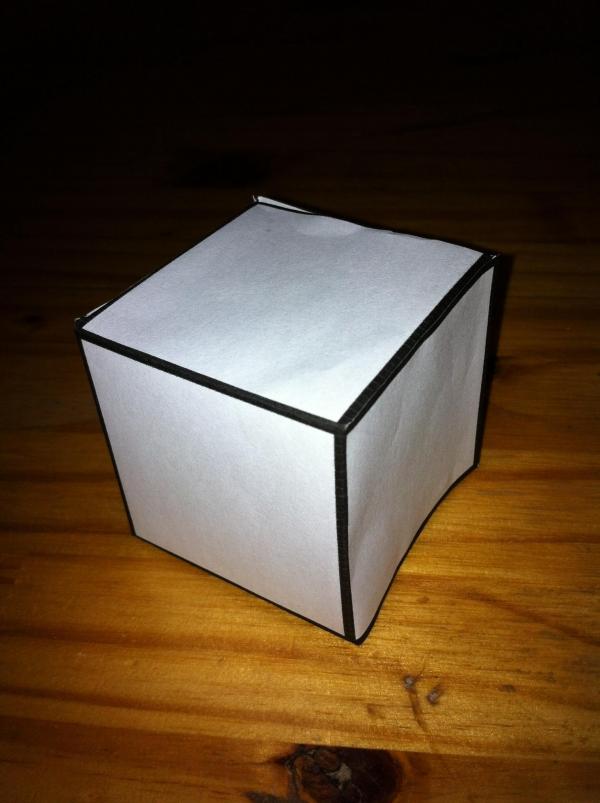 How to make a cardboard cube - Step 5