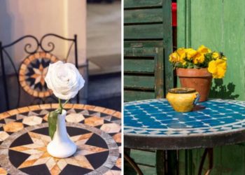 How to make a mosaic table