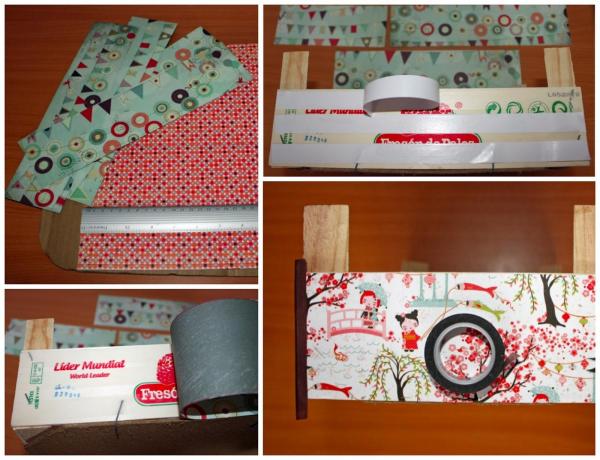 How to recycle strawberry boxes - Lining strawberry boxes